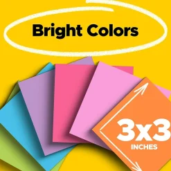 Post-It Notes*Post-it Super Sticky Notes, Bus Cabinet Pack, Assorted Bright Colors, 24 Pads/Pack, 70 Sheets/Pad (654-24SSBUS)