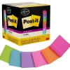 Post-It Notes*Post-it Super Sticky Notes, 3" x 3", Assorted Collection, 45 Sheet/Pad, 15 Pads/Pack (654-15SSCP)
