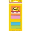Post-It Notes*Post-it Super Sticky Notes, 3" x 3", Energy Boost Collection, 45 Sheet/Pad, 5 Pads/Pack (3321-5SSAU)