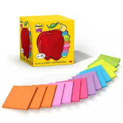 Post-It Notes*Post-it Super Sticky Notes, 3" x 3", 45 Sheet/Pad, 15 Pads/Pack (654-15SSAP)