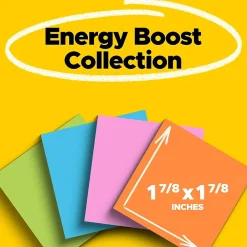 Post-It Notes*Post-it Super Sticky Notes, 2" x 2", Collection, 90 Sheet/Pad, 8 Pads/Pack (6228SSAU) Energy Boost