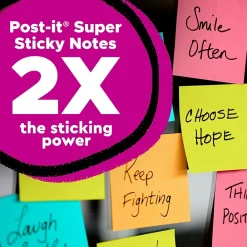 Sticky Notes*Post-it Super Sticky Notes, 4" x 6", White, 50 Sheet/Pad, 6 Pads/Pack (660SSGRID)