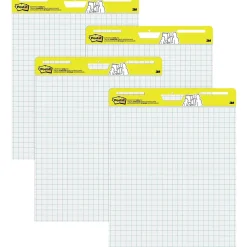 Easel Paper Pads*Post-it Super Sticky Wall Easel Pad, 25" x 30", Grid Lined, 30 Sheets/Pad, 4 Pads/Pack (560VAD4PK)