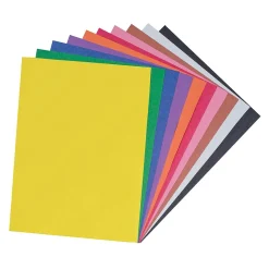 Construction Paper*Prang 9" x 12" Construction Paper, Assorted Colors, 100 Sheets Per Pack, 5 Packs (PAC6504-5)