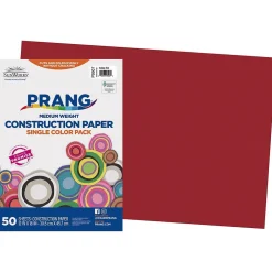 Construction Paper*Prang 12" x 18" Construction Paper, Holiday Red, 50 Sheets/Pack (P9907-0001)