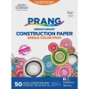 Construction Paper*Prang 12" x 18" Construction Paper, White, 50 Sheets/Pack (P9207-0001)