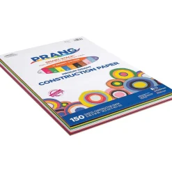 Construction Paper*Prang Smart Stack 12" x 18" Construction Paper, Assorted Colors, 150 Sheets/Pack (P6526)