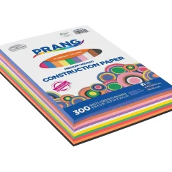 Construction Paper*Prang Smart Stack 9" x 12" Construction Paper, Assorted Colors, 300 Sheets/Pack (PCON01300)