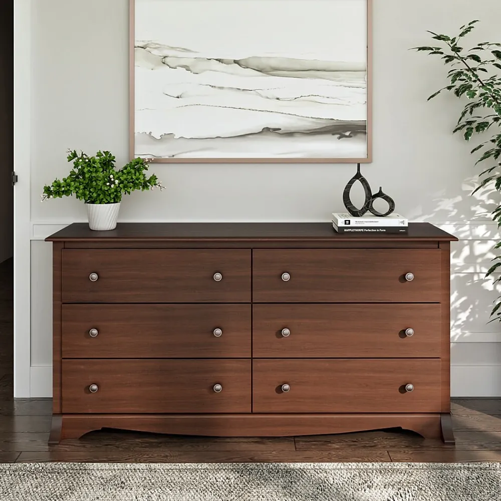 Storage Cabinets*Prepac 29" Monterey 6 Drawer Dresser, Cherry (CDC-6330-K)