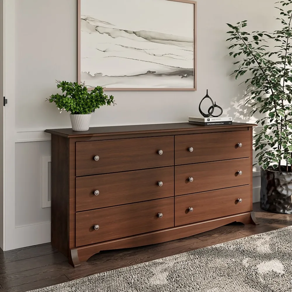 Storage Cabinets*Prepac 29" Monterey 6 Drawer Dresser, Cherry (CDC-6330-K)