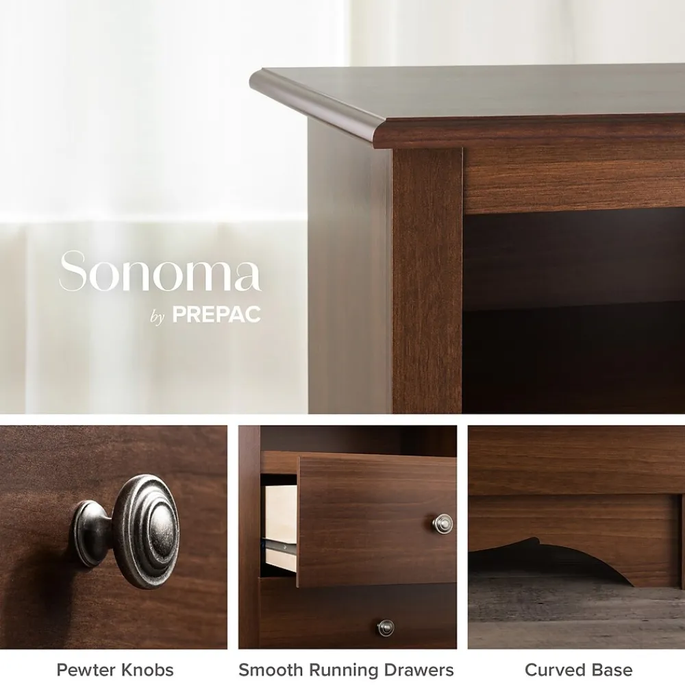 Storage Cabinets*Prepac 29" Monterey 6 Drawer Dresser, Cherry (CDC-6330-K)