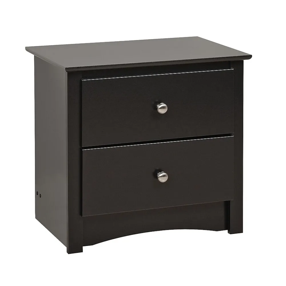 Storage Cabinets*Prepac ™ 21.75" Sonoma 2 Drawer Nightstand, Black
