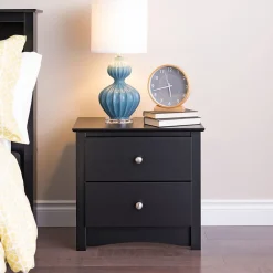 Storage Cabinets*Prepac ™ 21.75" Sonoma 2 Drawer Nightstand, Black