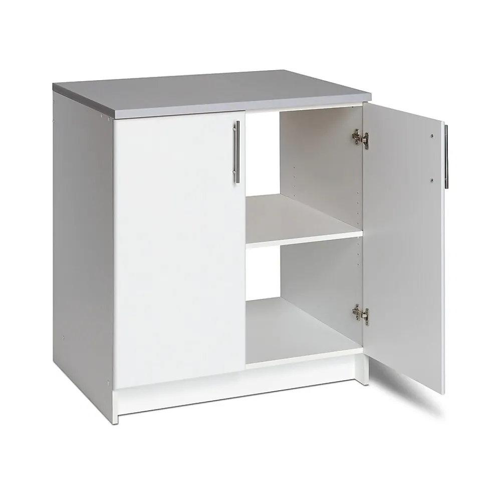 Storage Cabinets*Prepac Elite 36" Composite Storage Cabinet with 1 Shelf, White (WEB-3236)