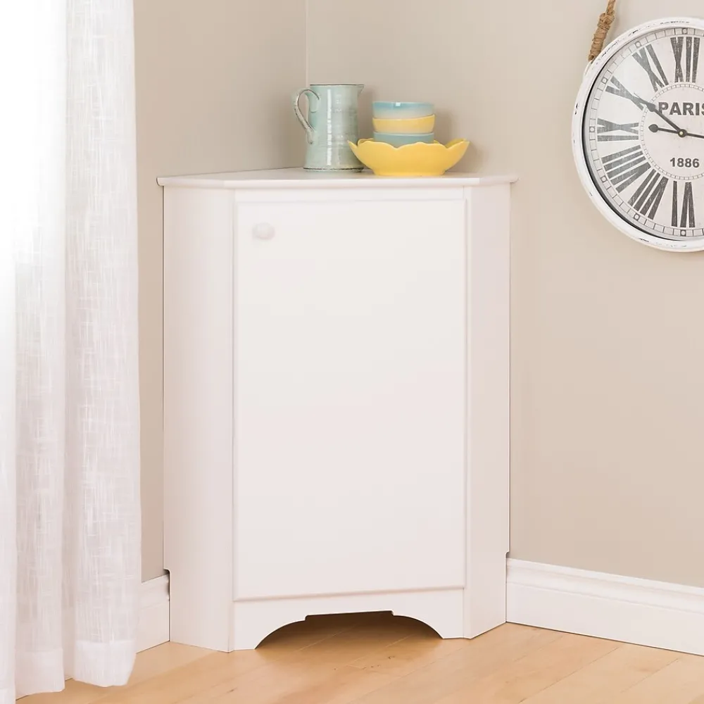 Storage Cabinets*Prepac Elite White Corner Storage Cabinet (WSCC-0603-1)