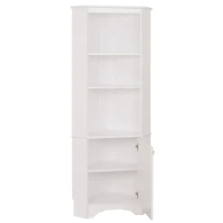 Storage Cabinets*Prepac Elite White Tall 1-Door Corner Storage Cabinet (WSCC-0604-1)