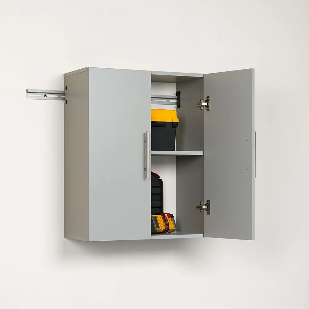 Storage Cabinets*Prepac ™ HangUps 24" Laminate Upper Storage Cabinet, Light Gray (GSUW-0706-1)
