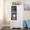 Storage Cabinets*Prepac ™ Monterey Composite Wood 2 Door 2 Drawer Armoire, White