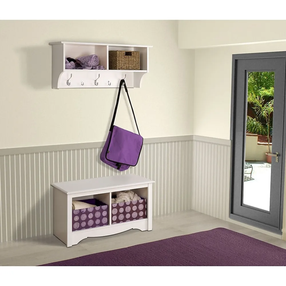 Shelving*Prepac ™ Wide Hanging Entryway Shelf, 36" x 11.5", White (WEC-3616)