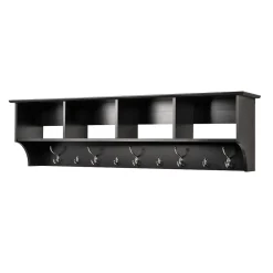 Shelving*Prepac ™ Wide Hanging Entryway Shelf, 60" x 11.5", Black