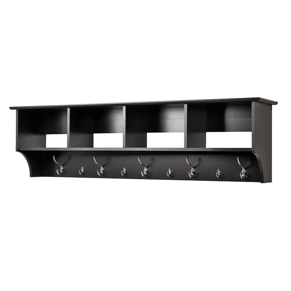 Shelving*Prepac ™ Wide Hanging Entryway Shelf, 60" x 11.5", Black