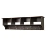Shelving*Prepac ™ Wide Hanging Entryway Shelf, 60" x 11.5", Espresso
