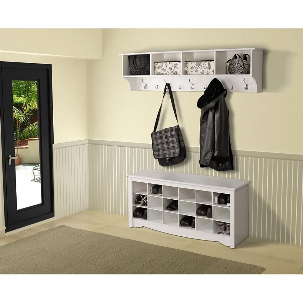 Shelving*Prepac ™ Wide Hanging Entryway Shelf, 60" x 11.5", White