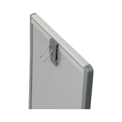 Bulletin*Quartet Arc Cubicle Cork & Dry Erase Whiteboard, Aluminum Frame, 2.5' x 1.5' (ARCCB3018)