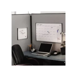 Dry Erase*Quartet Arc Cubicle Painted Steel Dry-Erase Whiteboard, Aluminum Frame, 2' x 1' (ARC2414)
