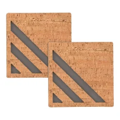 Bulletin*Quartet Cork and EVA Foam Tiles, 0.5' x 0.5', 2/Pack (Q190606F00-STPR)