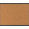 Bulletin*Quartet Cork Bulletin Board, Gray Frame, 2' x 1.5' (Q192317W00-STPR)