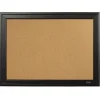 Bulletin*Quartet Cork Bulletin Board, Black Frame, 23'' x 17'' (79281)
