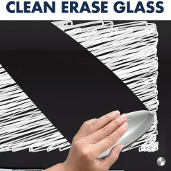 Dry Erase*Quartet Infinity Magnetic Glass Dry-Erase Whiteboard, Black, 3' x 2' (G3624B)