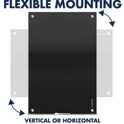Dry Erase*Quartet Infinity Magnetic Glass Dry-Erase Whiteboard, Black, 8' x 4' (G9648B)