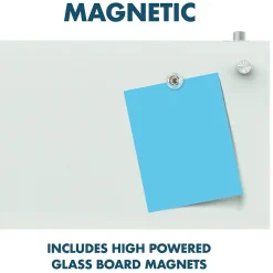 Dry Erase*Quartet Infinity Magnetic Glass Cubicle Dry-Erase Whiteboard, 2.5' x 2' (PDEC1830)