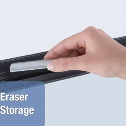 Dry Erase*Quartet InView Total Erase Dry-Erase Whiteboard, Steel Frame, 3' x 2' (72982)