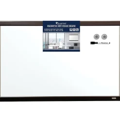 Dry Erase*Quartet Magnetic Dry-Erase Whiteboard, Mahogany Finish and Aluminum Frame, 2' x 3'