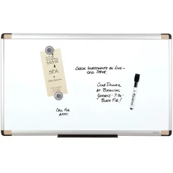 Dry Erase*Quartet ® Magnetic Dry-Erase Whiteboard, Aluminum Frame, 2 1/2'W x 1 1/2'H (48101)