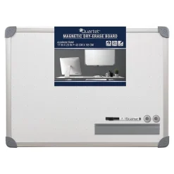 Dry Erase*Quartet Magnetic Painted Steel Dry-Erase Whiteboard, Metal Frame, 17"x23" (13766)