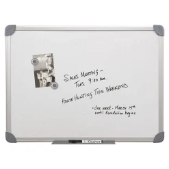 Dry Erase*Quartet Magnetic Painted Steel Dry-Erase Whiteboard, Metal Frame, 17