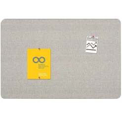 Bulletin*Quartet Oval Office Fabric Bulletin Board, Frameless, 3'H x 4'W (7684G)