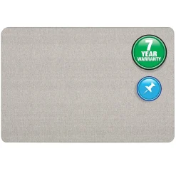 Bulletin*Quartet Oval Office Fabric Bulletin Board, Frameless, 3'H x 4'W (7684G)