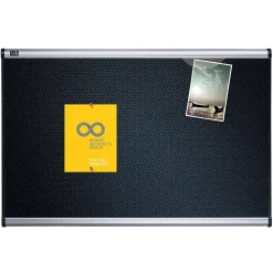 Bulletin*Quartet Prestige Foam Bulletin Board, Aluminum Frame, 4'H x 6'W (B347A)