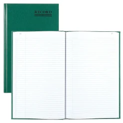 Accounting & Record Journals*National Brand Rediform Emerald Series Record Book, 7.31"W x 11.88"H, Green, 250 Sheets/Book (56151)