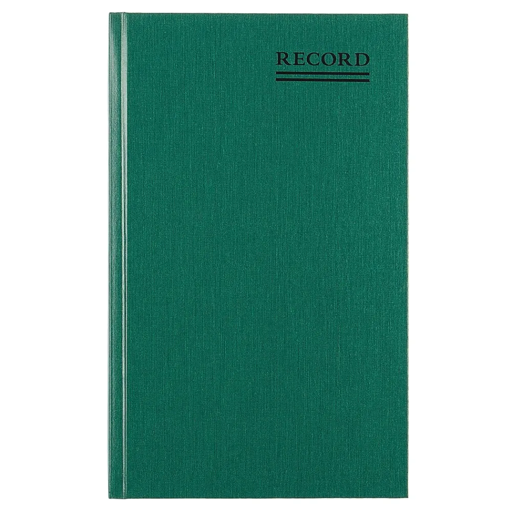 Accounting & Record Journals*National Brand Rediform Emerald Series Record Book, 7.31"W x 11.88"H, Green, 250 Sheets/Book (56151)