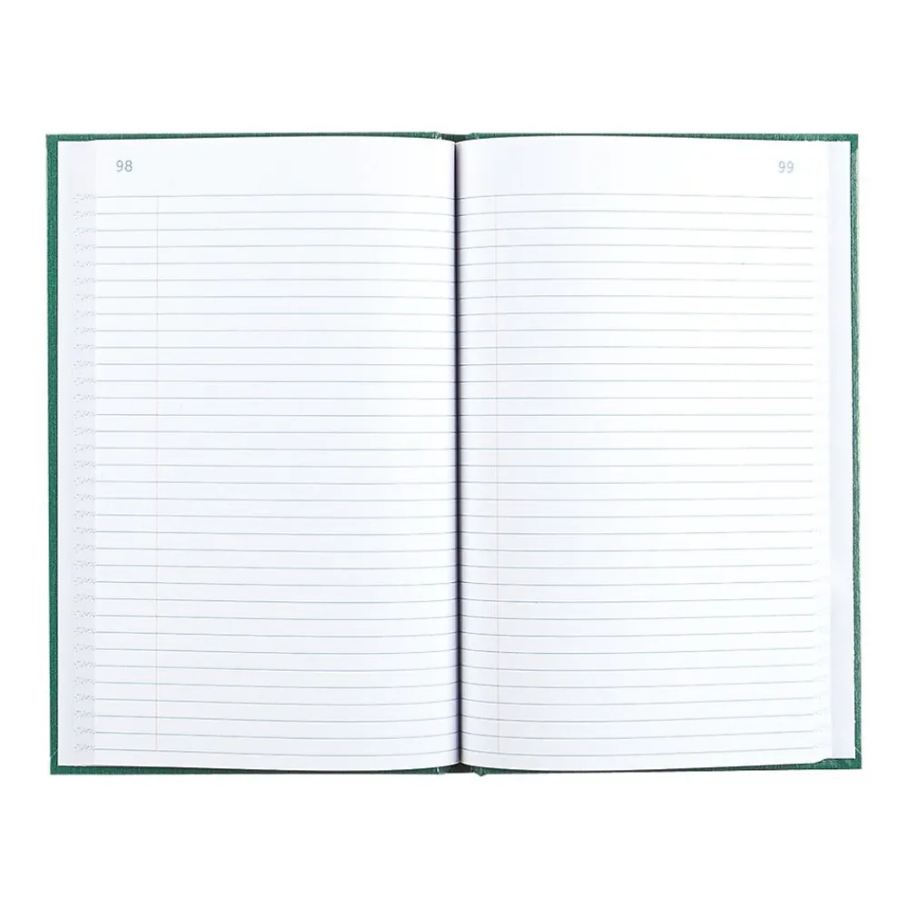 Accounting & Record Journals*Rediform Emerald Series Record Book, 6.25"W x 9.63"H, Green, 100 Sheets/Book (56521)