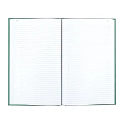 Accounting & Record Journals*National Brand Rediform Emerald Series Record Book, 7.25"W x 12.25"H, Green, 150 Sheets/Book (56131)