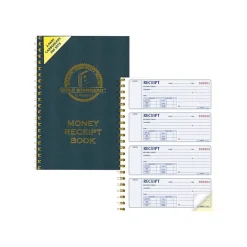 Accounting & Record Journals*Rediform Gold Standard 2-Part Carbonless Receipts Book, 7"L x 2.75"W, 300 Forms/Book (8L810)