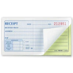 Accounting & Record Journals*Rediform Money Receipt Book, 2 3/4