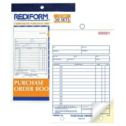 Business Forms*Rediform 2-Part Carbonless Purchase Requisitions, 5.5"L x 7.88"W, 50 Sets/Book (RED1L140)